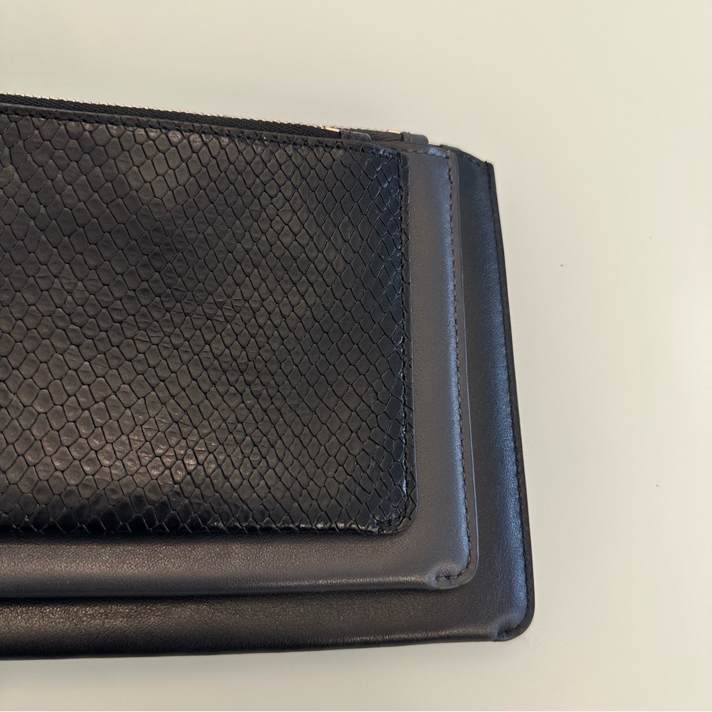 NWOT | Michael Kors | Jet Set Trio | Black / Charcoal Wristlet / Pouch / Clutch - Picture 7 of 16